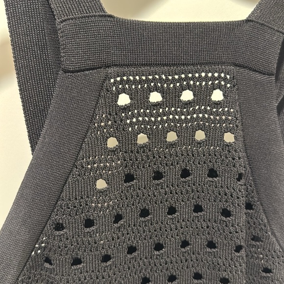 Sandro Susanne Knitted Fringe Tassel Tank Dress Black - size 38 - Picture 4 of 7